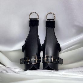 Bdsm Leather Leg Cuffs for Suspension 