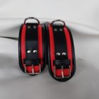 bdsm red leather ankle cuff