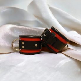  Rote Leder-Handfesseln