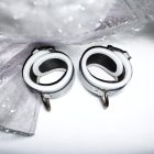 White leather wrist cuffs