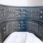 Spiked leather wrist cuffs