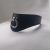 Leather neck cuff-curved shape (black)