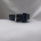 Leather neck cuff-curved shape (black)