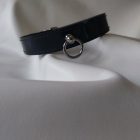 BDSM Patent Leather Collar -black, burgundy