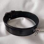 Fetish lacquered leather neck collar