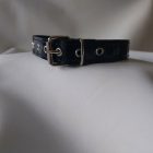 BDSM Patent Leather Collar -black, burgundy