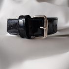 Fetish lacquered leather neck collar