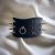 black leather bdsm neck collar with spikes, lockable, handmade
