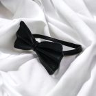 Fetish leather bow tie