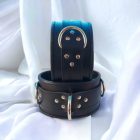 Leather Thigh Cuffs Black