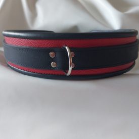 Rote Leder-BDSM-Taillenfessel, handgefertigt