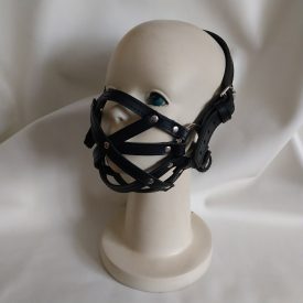 Leather Muzzle – Straps (Black)