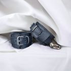 Leder fessel armband-1 paar(schwarz)
