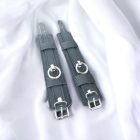 Leder fessel armband-1 paar(schwarz)