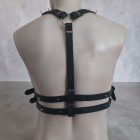 Fetish bőr hám-tüskés-unisex-(fekete)