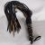 BDSM leather flogger with painted handle