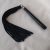 Leather flogger – soft – swivel-strand (black)