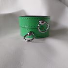 Leather Wristbands with Rings (1 Pair)
