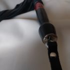 schwarze lederpeitsche mit handbemaltem japanischen muster, 50 Stränge, handgefertigt, nahaufnahme