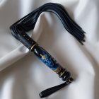 Anubis Deluxe bőr korbács - Exkluzív valódi bőr korbács egyiptomi mintával