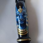 Anubis Deluxe Lederpeitsche – Exklusive Echtlederpeitsche mit ägyptischem Muster