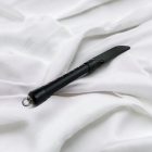 Black leather paddle with wooden handle