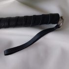 Black leather flogger 50 strands