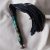 Black leather flogger - Exclusive leather flogger with Egyptian cat pattern