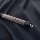 BDSM black leather paddle with chain handle