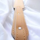 Paddle made of natural leather