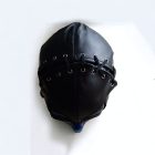 Bdsm leather executioner mask