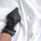 Leather Lace-up gloves 