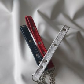 Kettenleine mit Ledergriff 