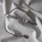 Kettenleine mit Ledergriff 