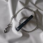 Kettenleine mit Ledergriff 