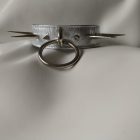 BDSM collar with spiked decorations (silver)