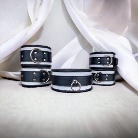 BDSM Leder Aktions-Handfessel-Sets