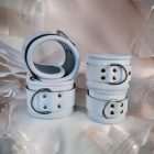 BDSM leather handcuff discounted accessory