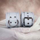 BDSM leather handcuff discounted accessory