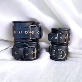 BDSM Leder Aktions-Handfesseln