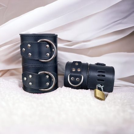 Lockable,  wrist and ankle cuffs.