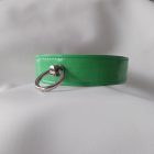 Leather Neck Straps – Crumpled Effect (Silver, Green)