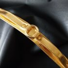 Bdsm nyakörv -fényes (arany színű)